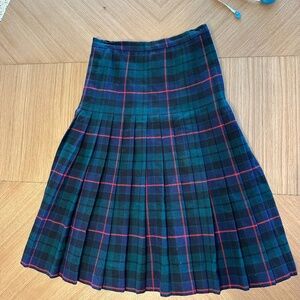 Wool Pleated Skirt